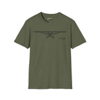 PA-18 Super Cub Head-On - T-Shirt - Pilot gifts - WWII warbird t-shirt