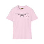 PA-18 Super Cub Head-On - T-Shirt - Pilot gifts - WWII warbird t-shirt
