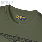 PA-18 Super Cub Head-On - T-Shirt - Pilot gifts - WWII warbird t-shirt