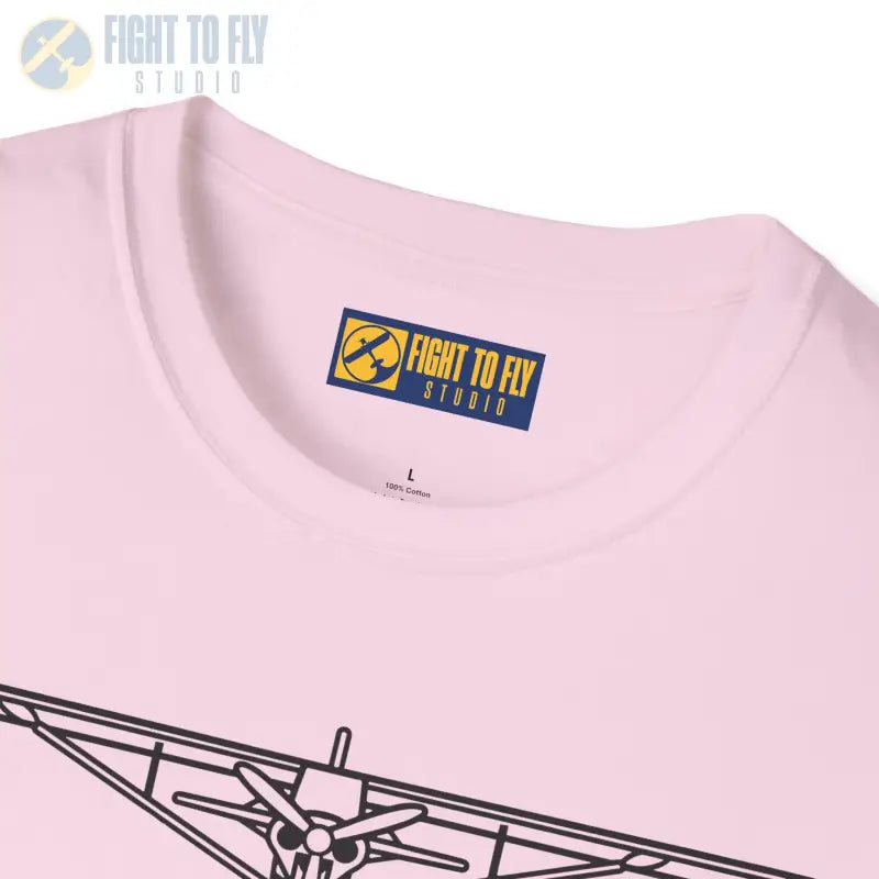 PA-18 Head-On T-Shirt – Super Cub Bush Plane Front View Tee - Pilot gifts - WWII warbird t-shirt