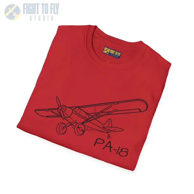 PA-18 T-Shirt – Piper Super Cub STOL Legend Tee - Pilot gifts - WWII warbird t-shirt