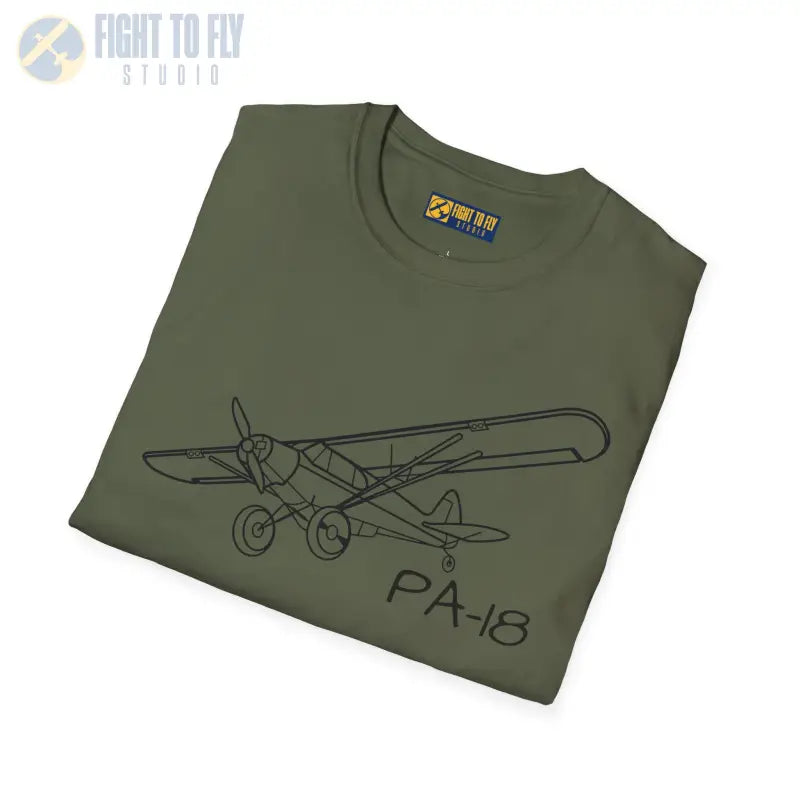 PA-18 T-Shirt – Piper Super Cub STOL Legend Tee - Pilot gifts - WWII warbird t-shirt