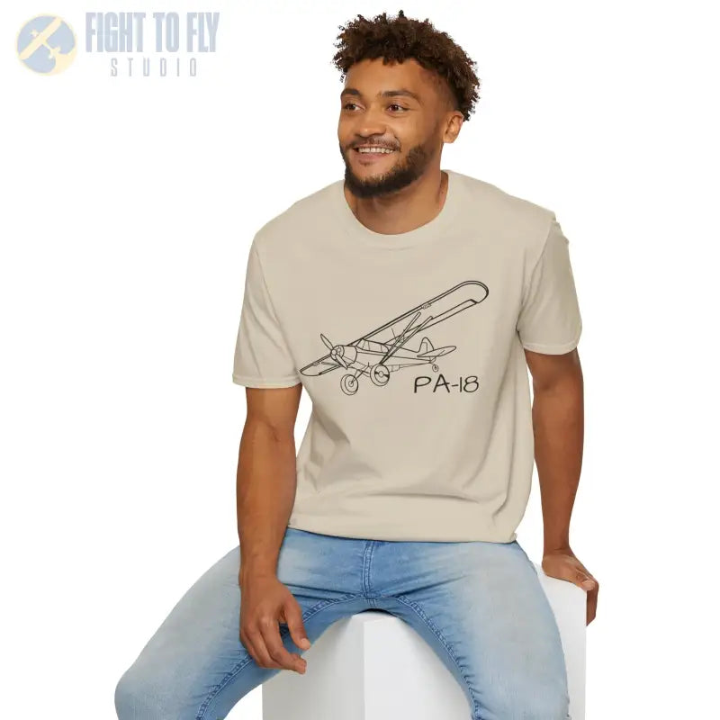 PA-18 T-Shirt – Piper Super Cub STOL Legend Tee - Pilot gifts - WWII warbird t-shirt