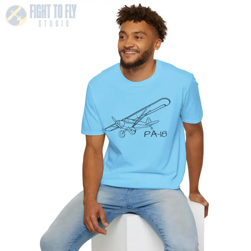 PA-18 Super Cub STOL T-Shirt - Pilot gifts - WWII warbird t-shirt