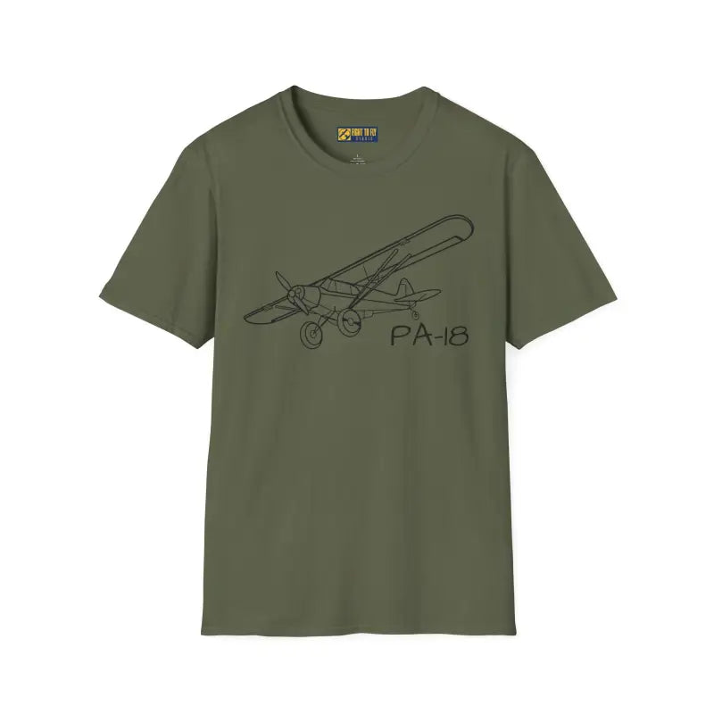 PA-18 Super Cub STOL T-Shirt - Pilot gifts - WWII warbird t-shirt