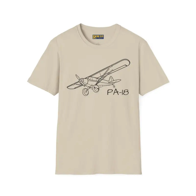 PA-18 T-Shirt – Piper Super Cub STOL Legend Tee - Pilot gifts - WWII warbird t-shirt