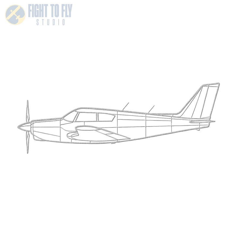 PA 24 Die Cut Metal Wall Art - Sign - Pilot gifts - WWII warbird t-shirt