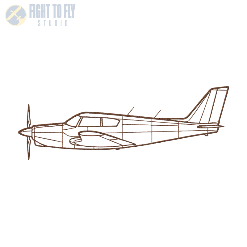 PA 24 Die Cut Metal Wall Art - Sign - Pilot gifts - WWII warbird t-shirt