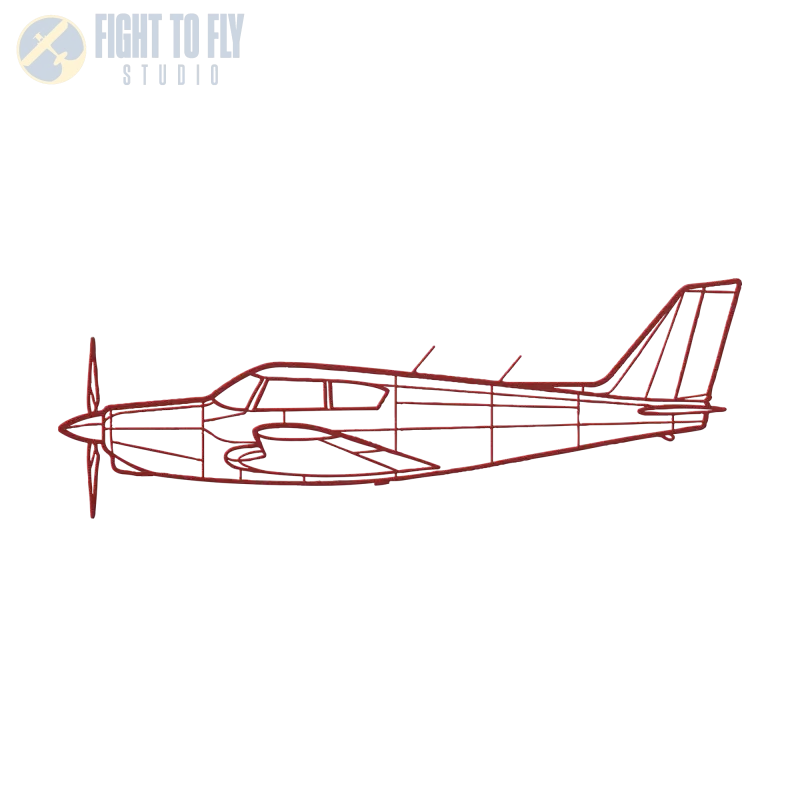 PA 24 Die Cut Metal Wall Art - Sign - Pilot gifts - WWII warbird t-shirt