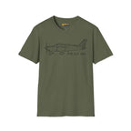 PA-28 180 Cherokee T-Shirt - Pilot gifts - WWII warbird t-shirt