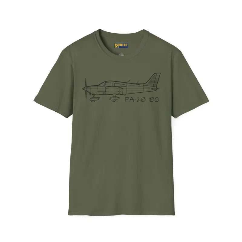 PA-28 180 T-Shirt – Piper Cherokee Classic Trainer Tee - Pilot gifts - WWII warbird t-shirt
