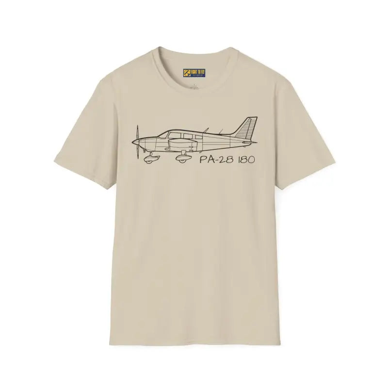 PA-28 180 T-Shirt – Piper Cherokee Classic Trainer Tee - Pilot gifts - WWII warbird t-shirt
