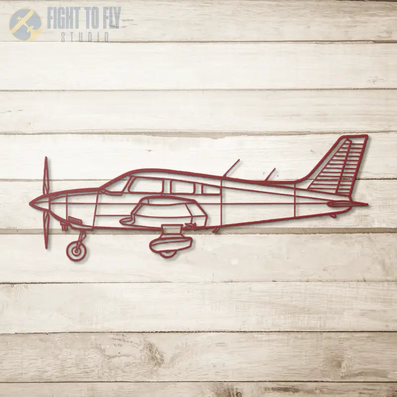 PA 28-181 Die Cut Metal Wall Art - Sign - Pilot gifts - WWII warbird t-shirt