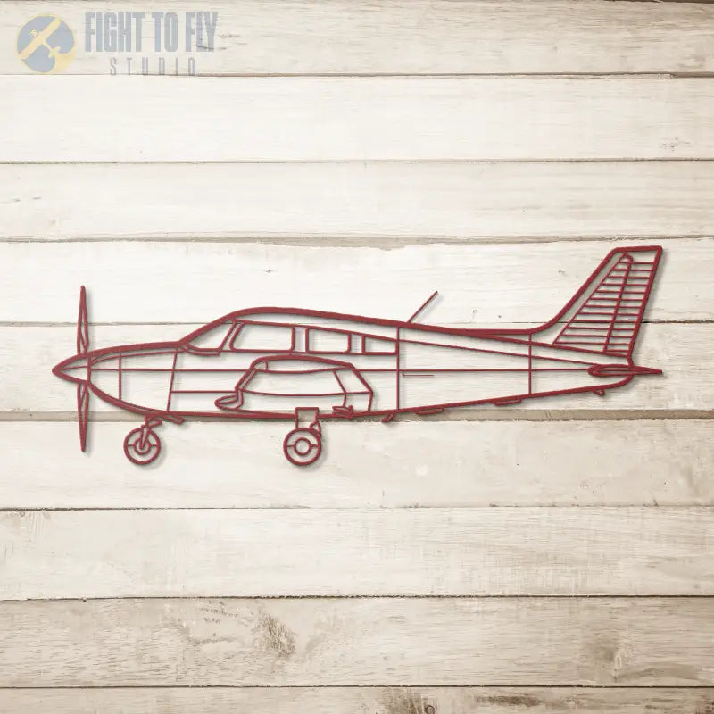 PA-28-181 Die Cut Metal Wall Art - Sign - Pilot gifts - WWII warbird t-shirt