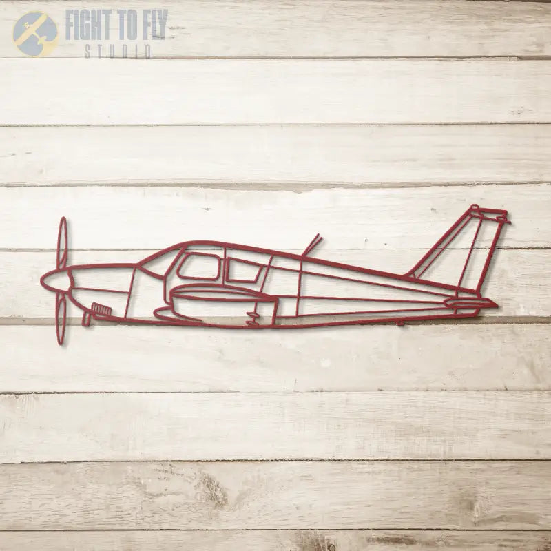 PA 28 Arrow Die Cut Metal Wall Art - Sign - Pilot gifts - WWII warbird t-shirt