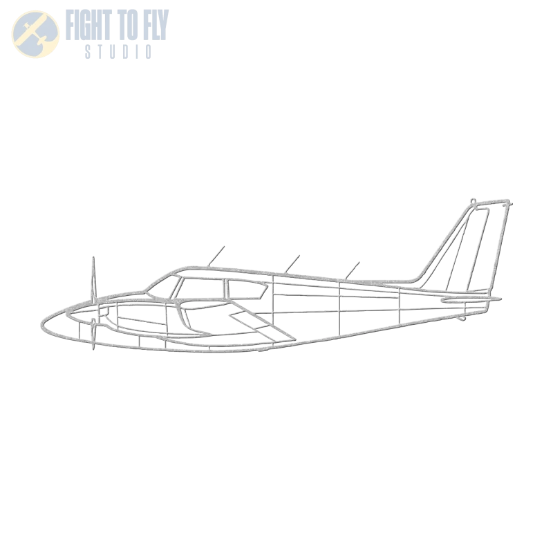 PA 30 Die Cut Wall Art - Metal Sign - Pilot gifts - WWII warbird t-shirt