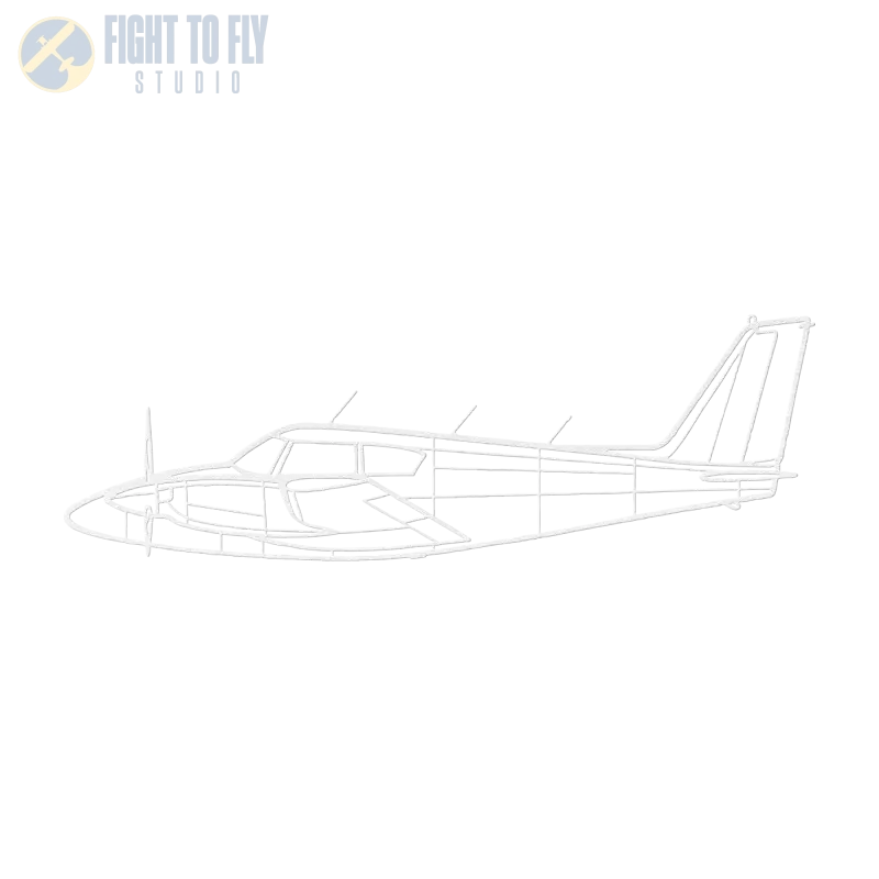 PA 30 Die Cut Wall Art - Metal Sign - Pilot gifts - WWII warbird t-shirt