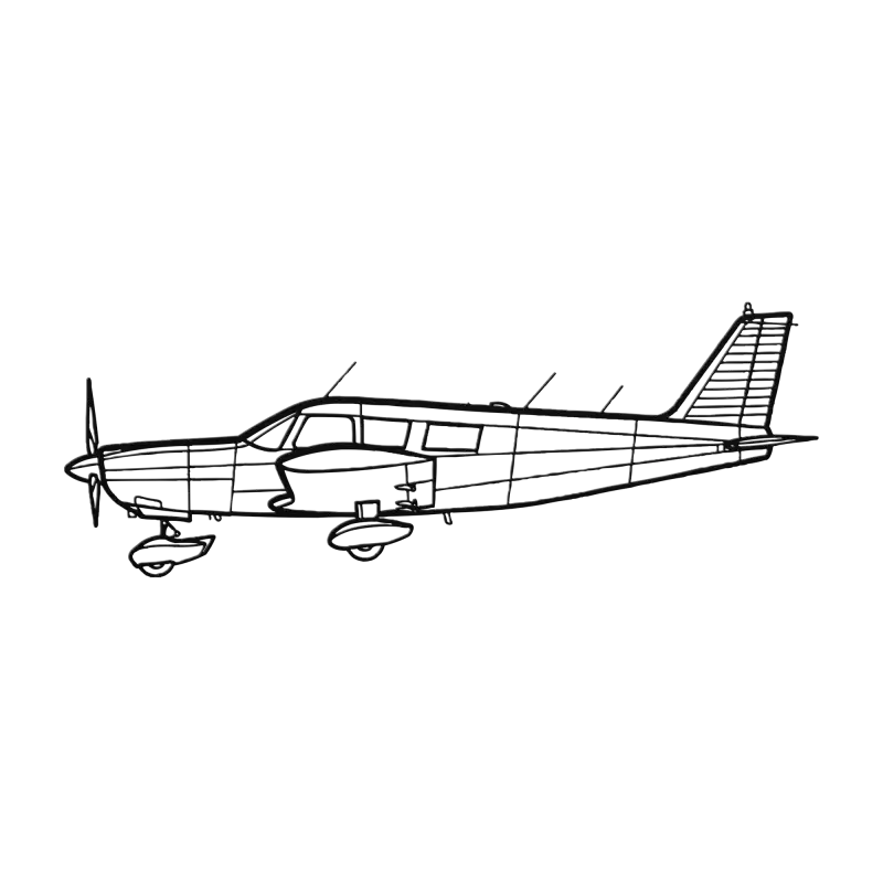 PA-32-260 - Metal Sign - Pilot gifts - WWII warbird t-shirt
