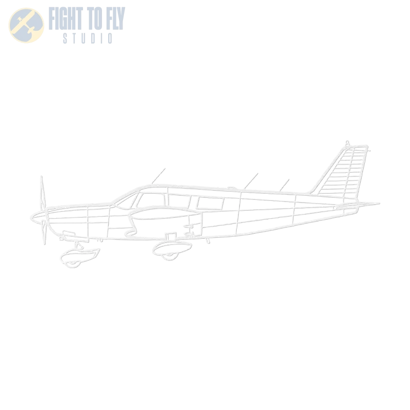 PA-32-260 - Metal Sign - Pilot gifts - WWII warbird t-shirt