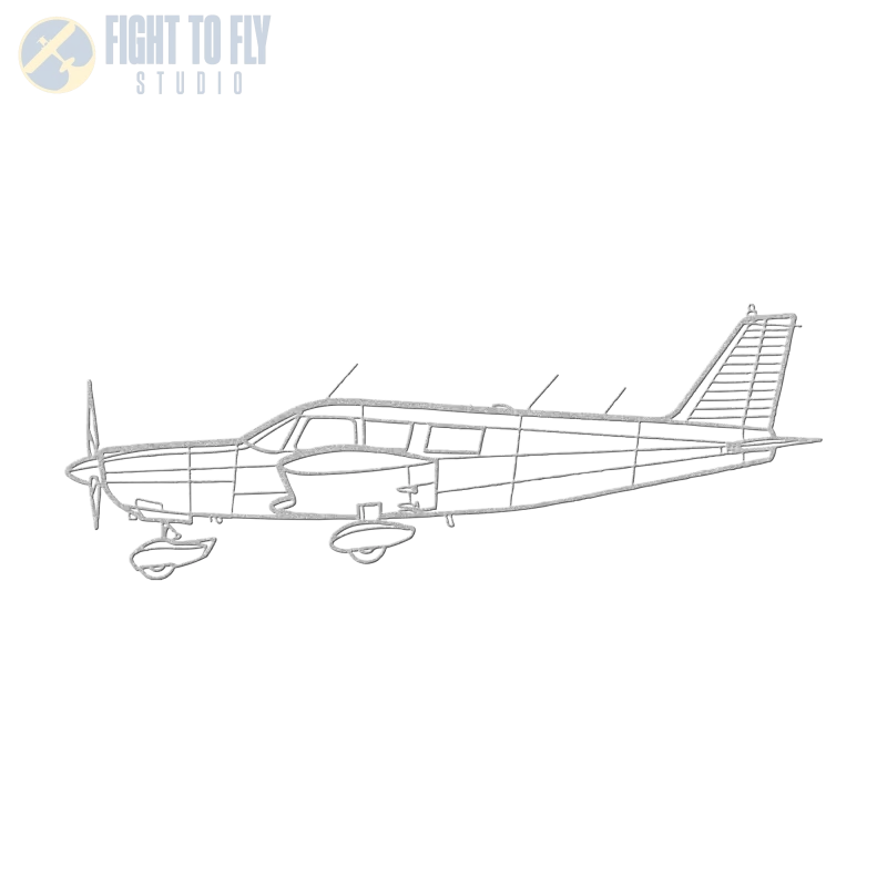 PA-32-260 - Metal Sign - Pilot gifts - WWII warbird t-shirt