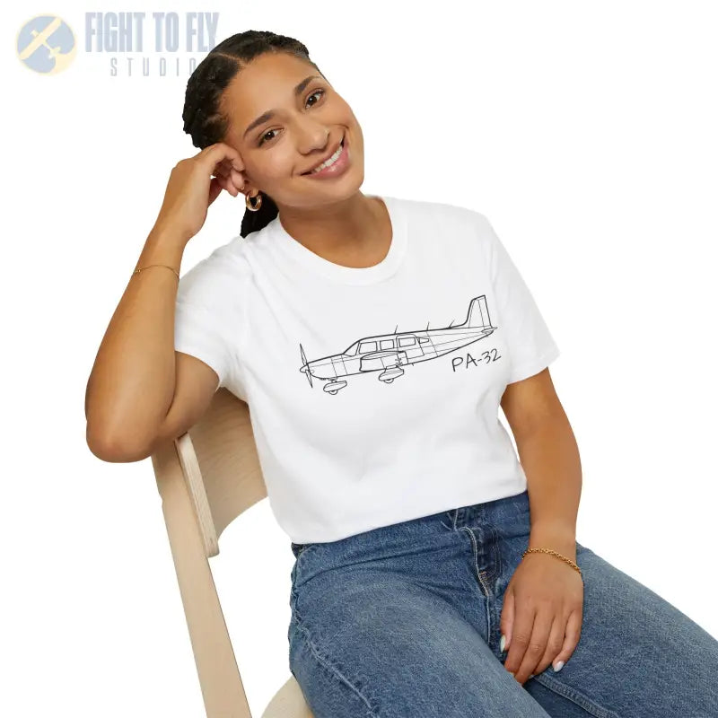PA-32 T-Shirt – Piper Cherokee Six / Saratoga Utility Cruiser Tee - Pilot gifts - WWII warbird t-shirt