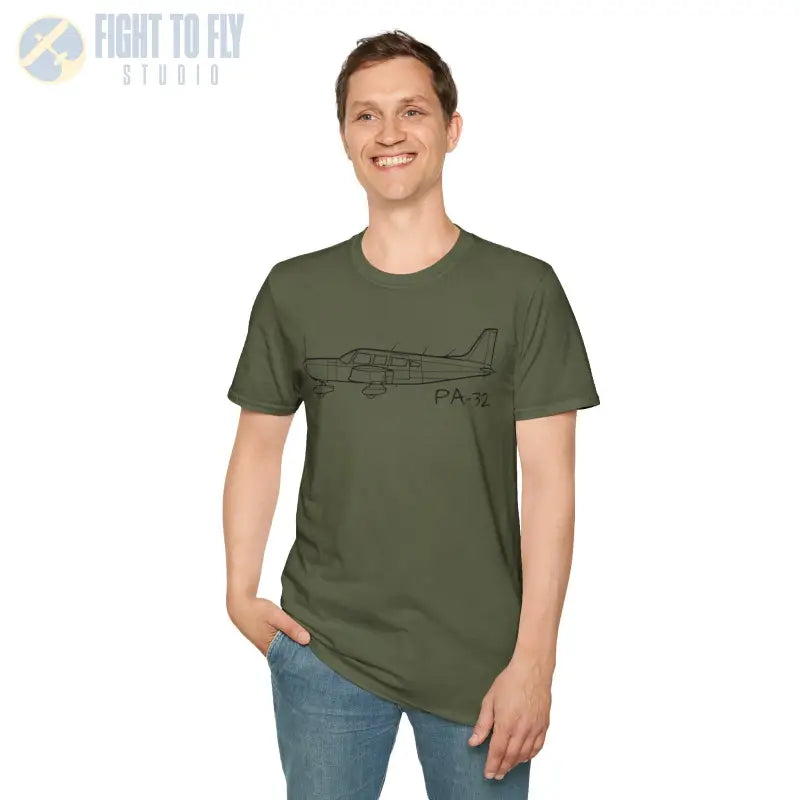 PA-32 T-Shirt – Piper Cherokee Six / Saratoga Utility Cruiser Tee - Pilot gifts - WWII warbird t-shirt