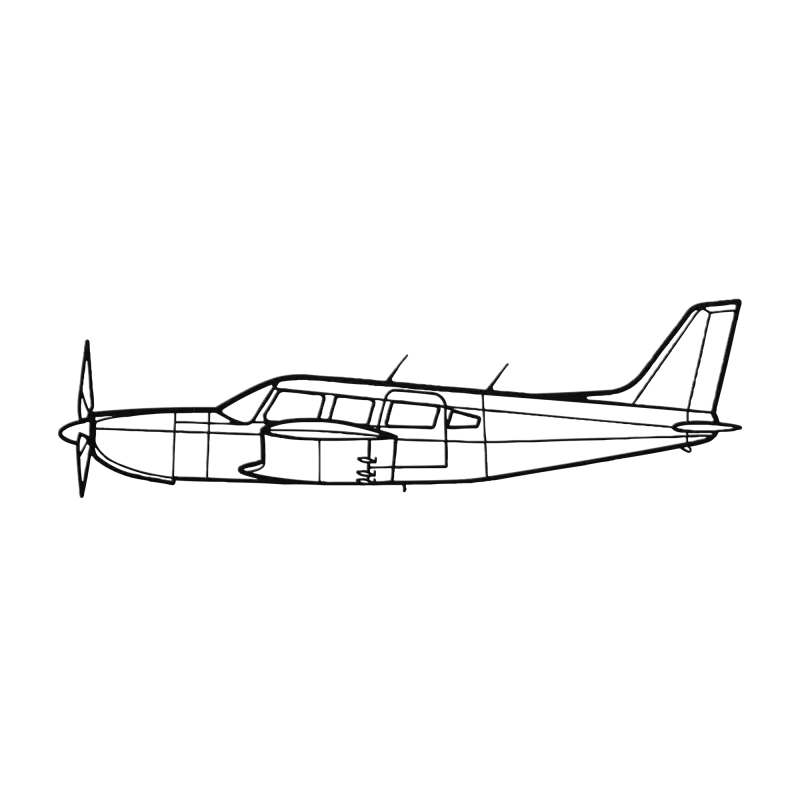 PA 32R-301 Die Cut Metal Wall Art - Sign - Pilot gifts - WWII warbird t-shirt