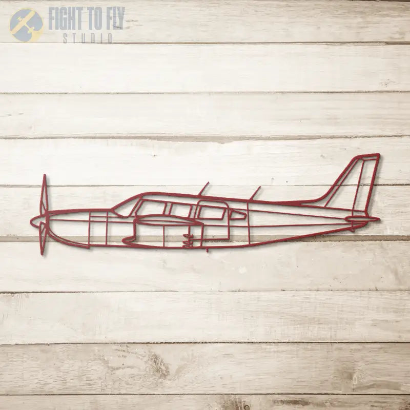 PA 32R-301 Die Cut Metal Wall Art - Sign - Pilot gifts - WWII warbird t-shirt