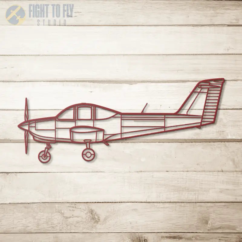 PA 38 Die Cut Metal Wall Art - Sign - Pilot gifts - WWII warbird t-shirt