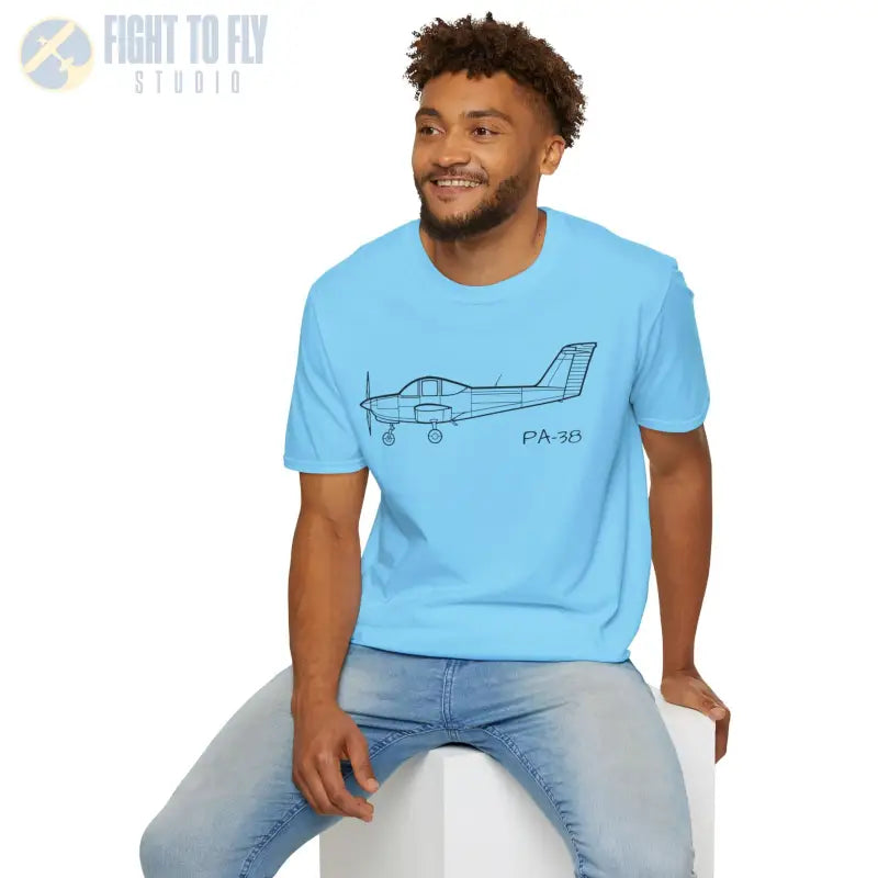 PA-38 T-Shirt – Piper Tomahawk “Traumahawk” Trainer Tee - Pilot gifts - WWII warbird t-shirt