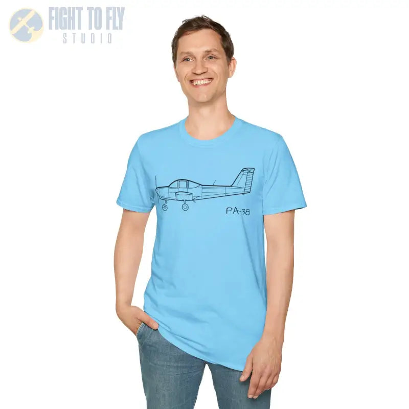 PA-38 T-Shirt – Piper Tomahawk “Traumahawk” Trainer Tee - Pilot gifts - WWII warbird t-shirt
