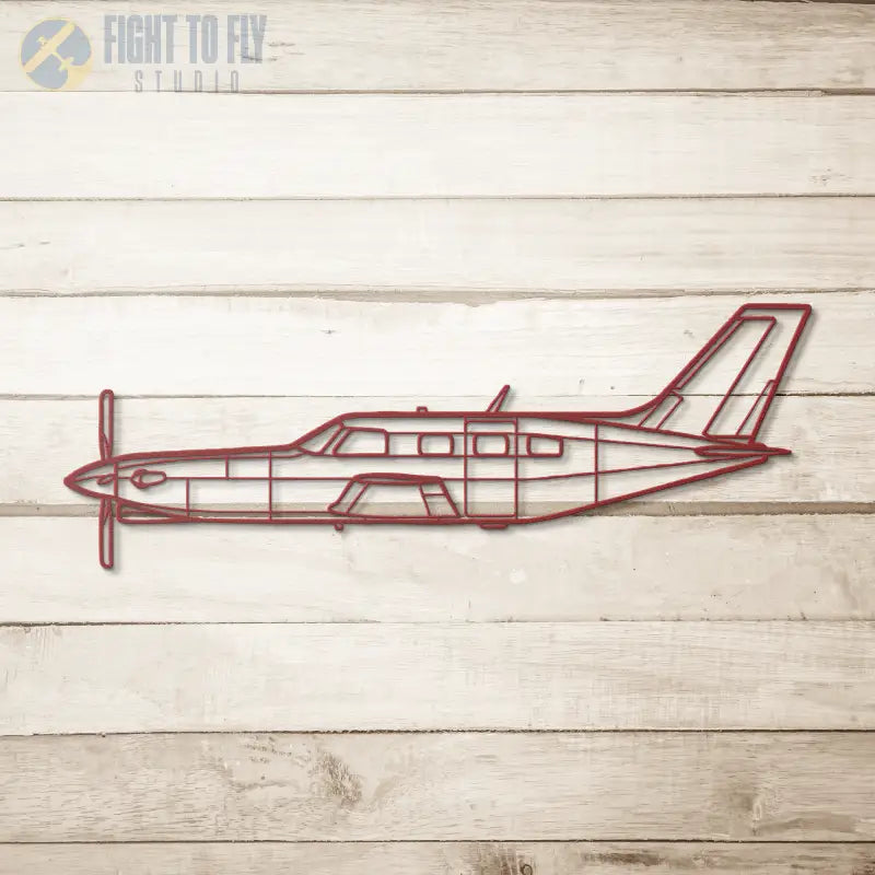 PA 46 Die Cut Metal Wall Art - Sign - Pilot gifts - WWII warbird t-shirt