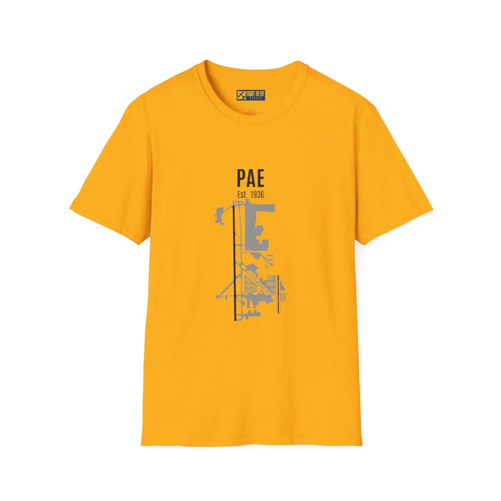 Paine Field - PAE Est. 1936 Graphic Tee - T-Shirt - Pilot gifts - WWII warbird t-shirt