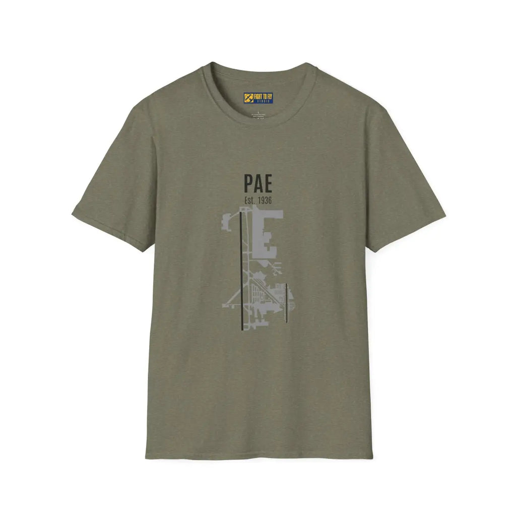 Paine Field - PAE Est. 1936 Graphic Tee - T-Shirt - Pilot gifts - WWII warbird t-shirt