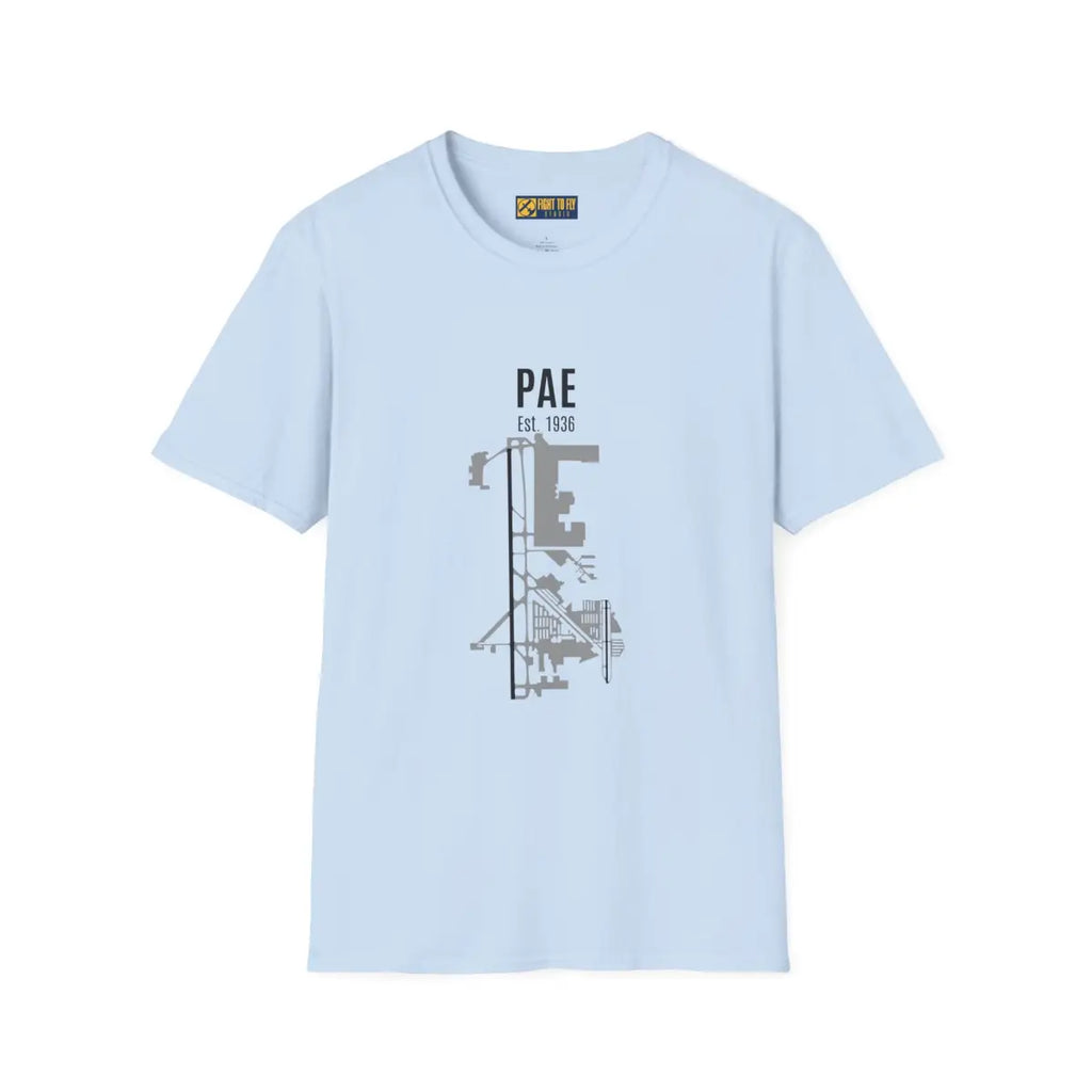 Paine Field - PAE Est. 1936 Graphic Tee - T-Shirt - Pilot gifts - WWII warbird t-shirt