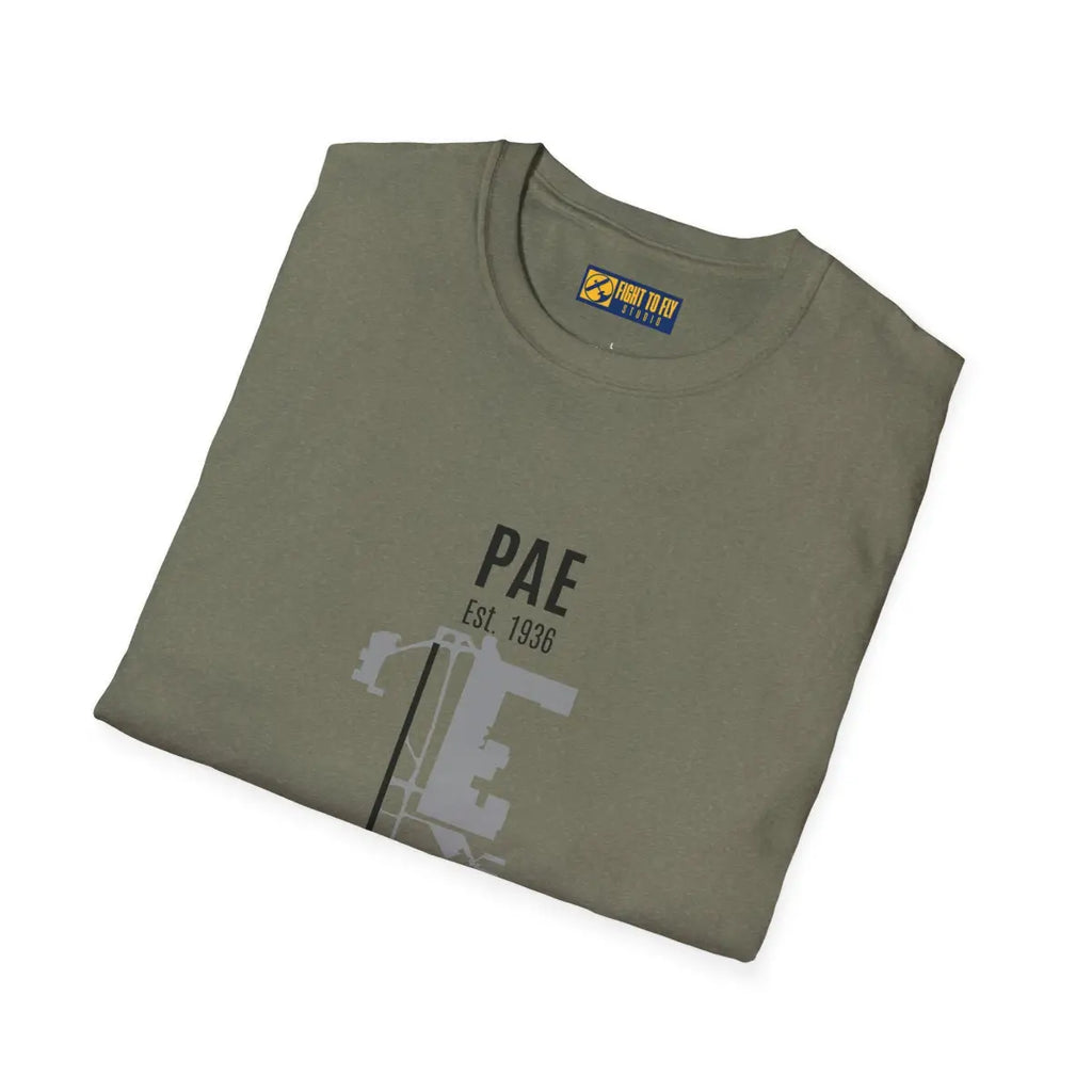 Paine Field - PAE Est. 1936 Graphic Tee - T-Shirt - Gifts for pilots - Aviation apparel