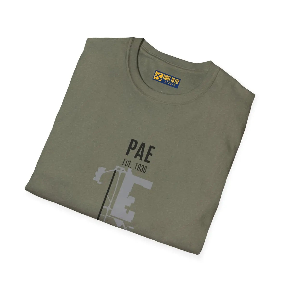 Paine Field - PAE Est. 1936 Graphic Tee - T-Shirt - Pilot gifts - WWII warbird t-shirt