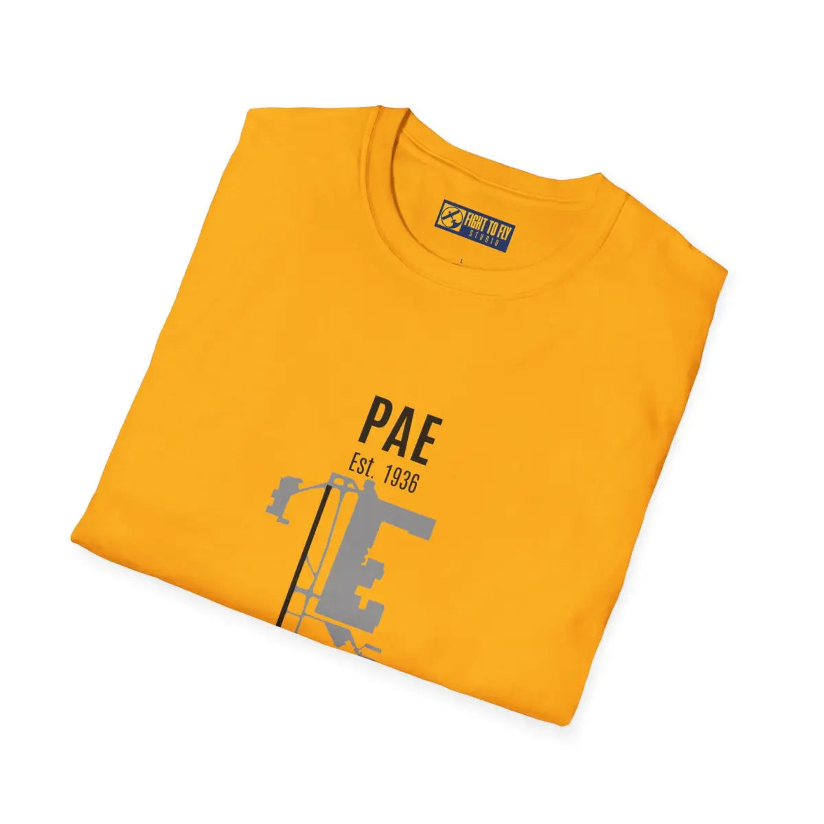 Paine Field - PAE Est. 1936 Graphic Tee - T-Shirt - Pilot gifts - WWII warbird t-shirt