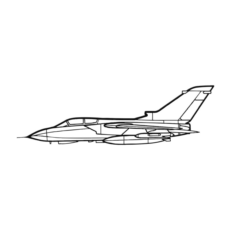 Panavia Tornado Die Cut Metal Wall Art - Sign - Pilot gifts - WWII warbird t-shirt