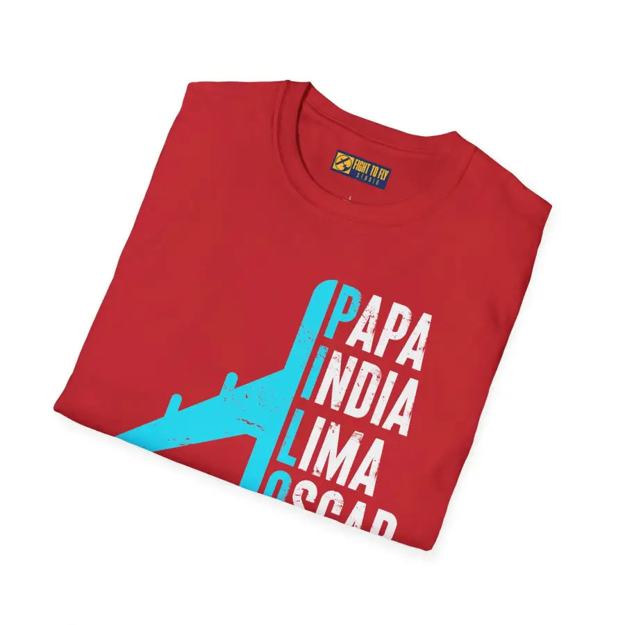 Papa India Lima Oscar Tango - PILOT - T-Shirt - Pilot gifts - WWII warbird t-shirt