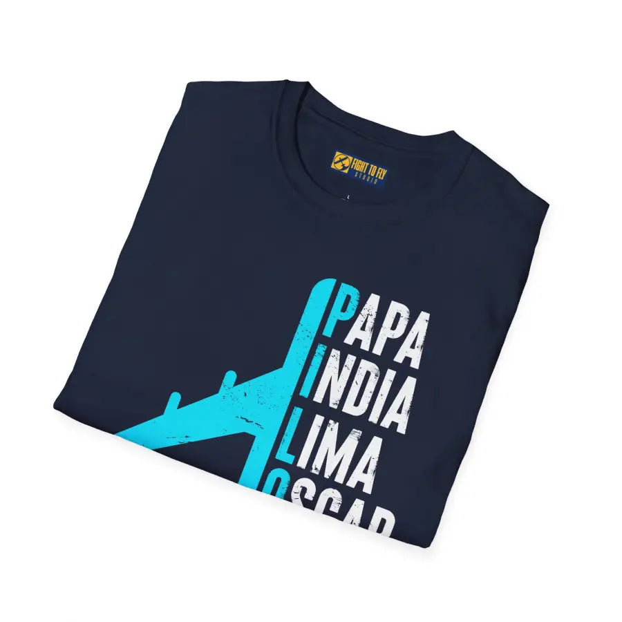 Papa India Lima Oscar Tango - PILOT - T-Shirt - Pilot gifts - WWII warbird t-shirt