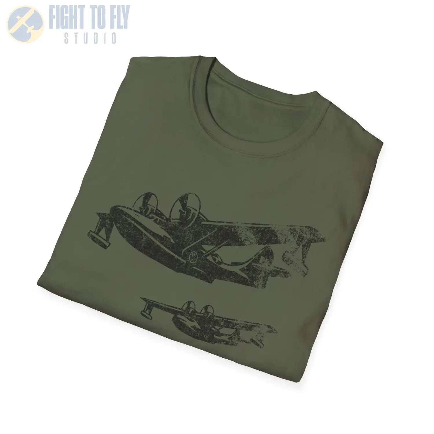 PBY Catalina “Triple Formation” WWII T-Shirt - Pilot gifts - warbird t-shirt