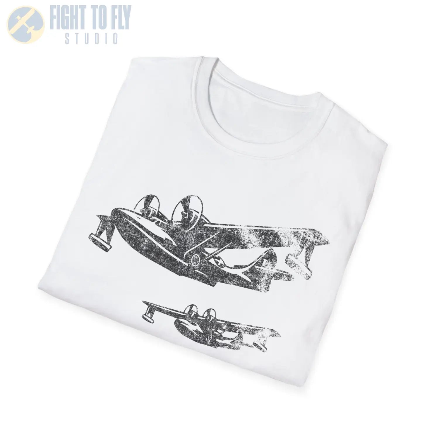 PBY Catalina “Triple Formation” WWII T-Shirt - Pilot gifts - warbird t-shirt