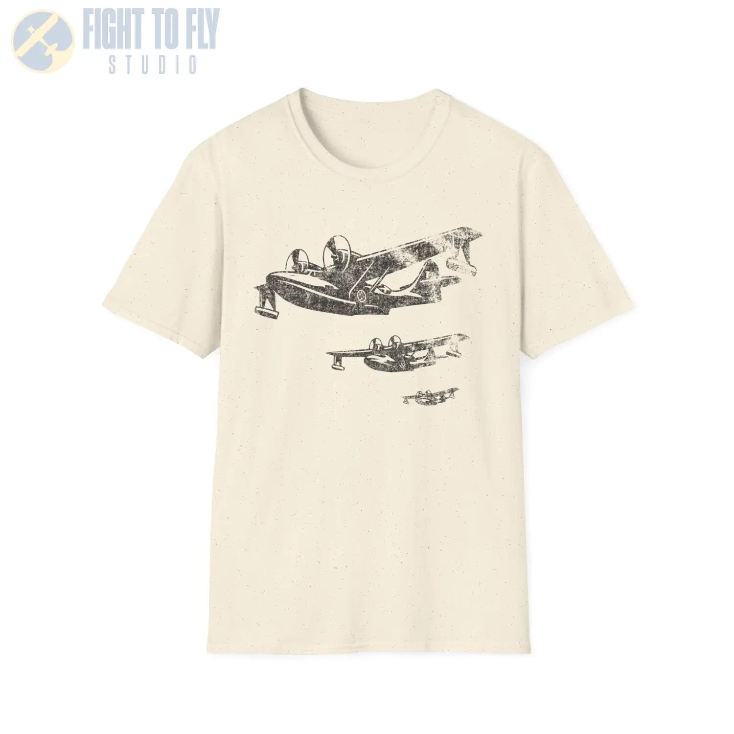 PBY Catalina “Triple Formation” WWII T-Shirt - Pilot gifts - warbird t-shirt