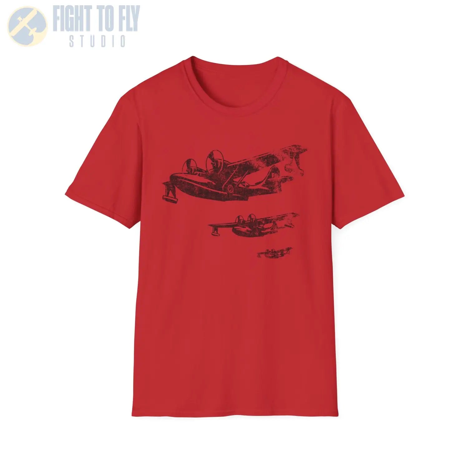 PBY Catalina “Triple Formation” WWII T-Shirt - Pilot gifts - warbird t-shirt