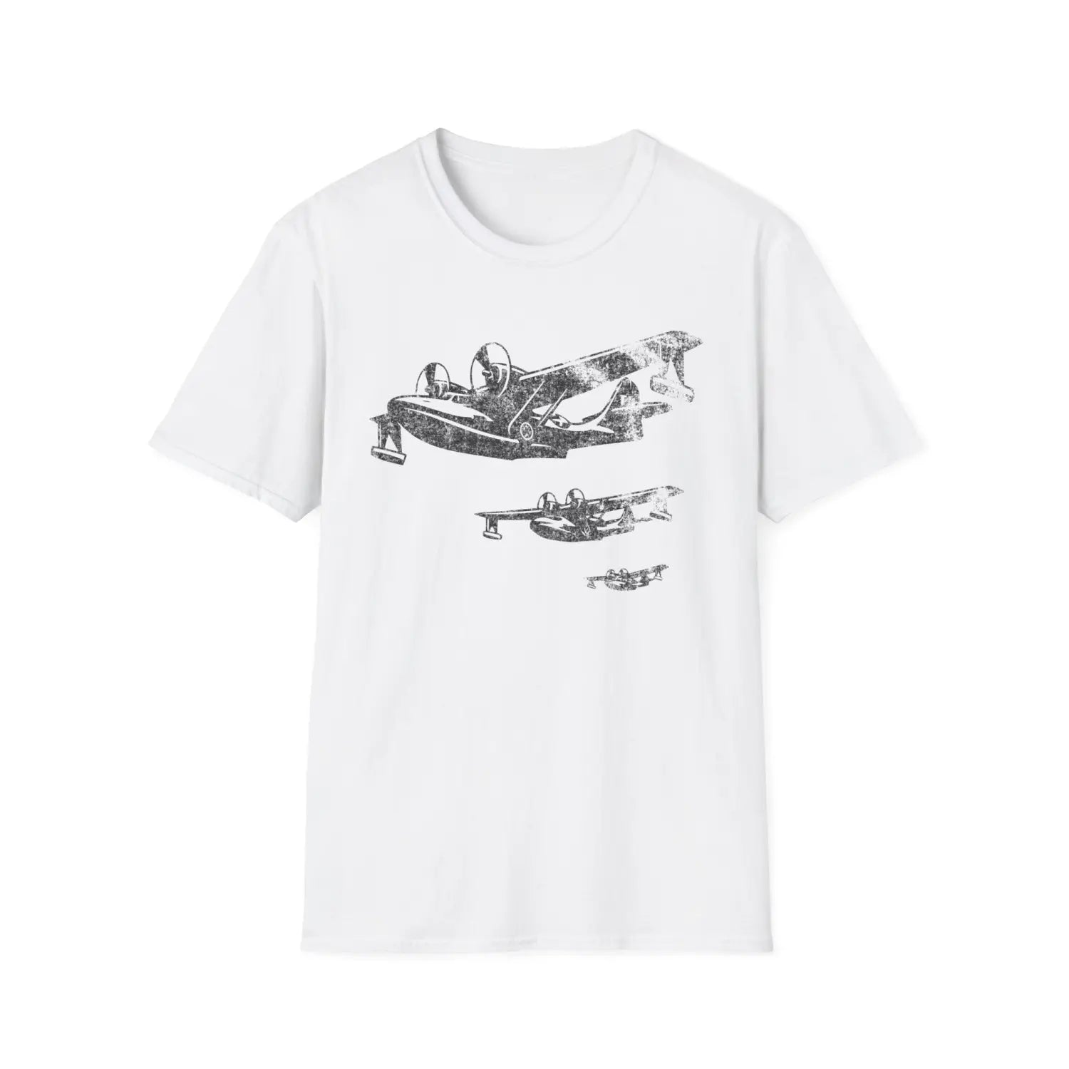 PBY Catalina “Triple Formation” WWII T-Shirt - Pilot gifts - warbird t-shirt