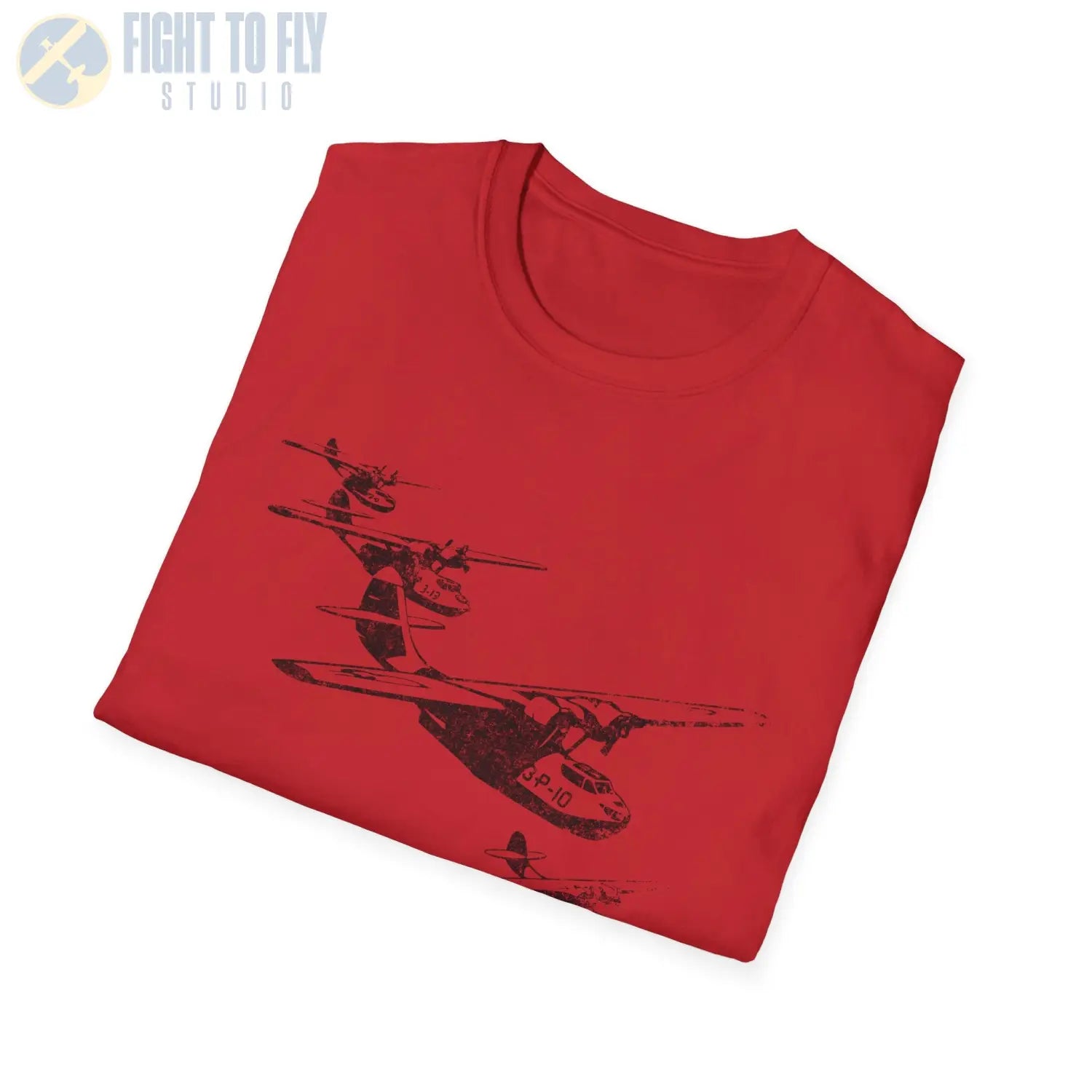 PBY Catalina “Wings Over Water” WWII Formation T-Shirt - Pilot gifts - warbird t-shirt