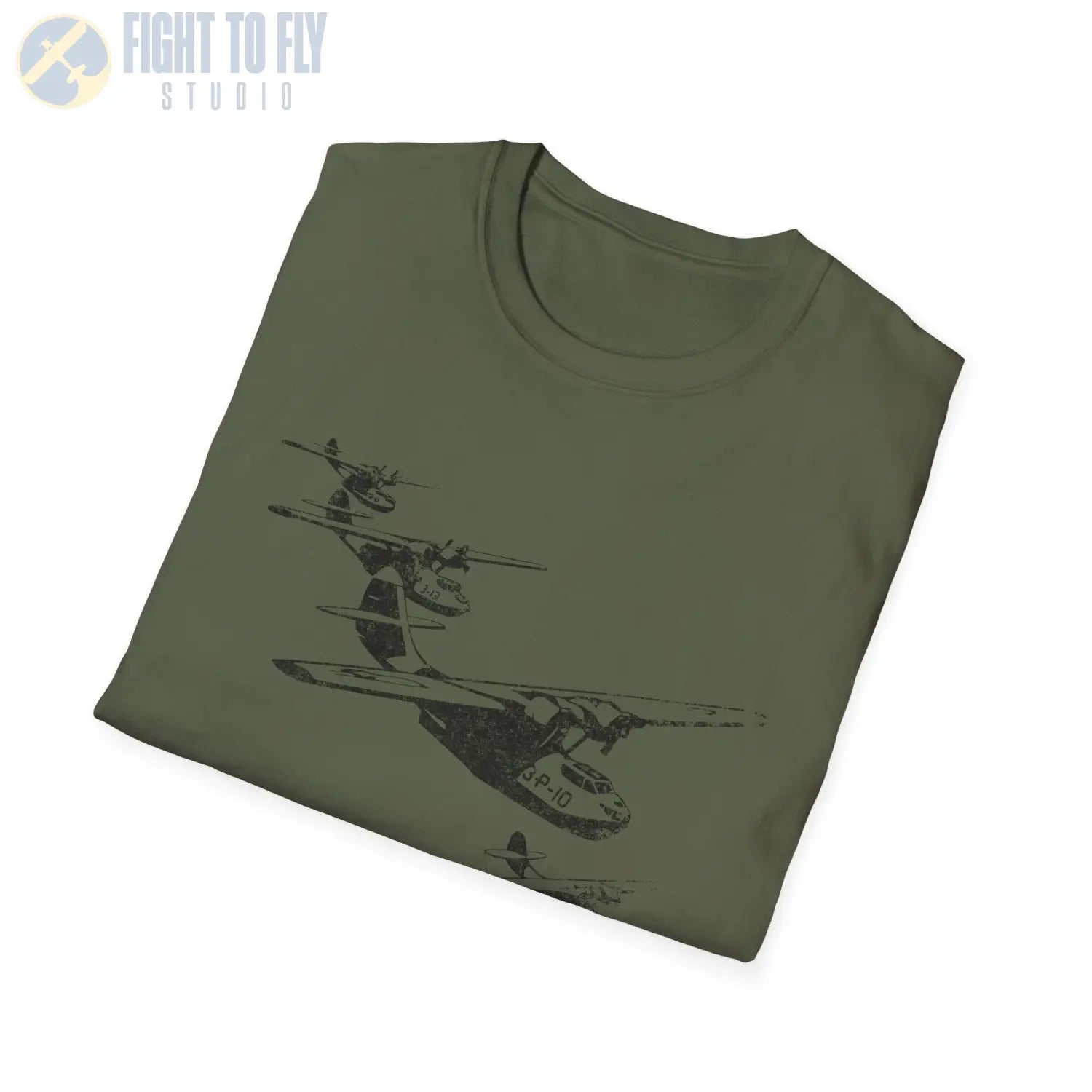 PBY Catalina “Wings Over Water” WWII Formation T-Shirt - Pilot gifts - warbird t-shirt