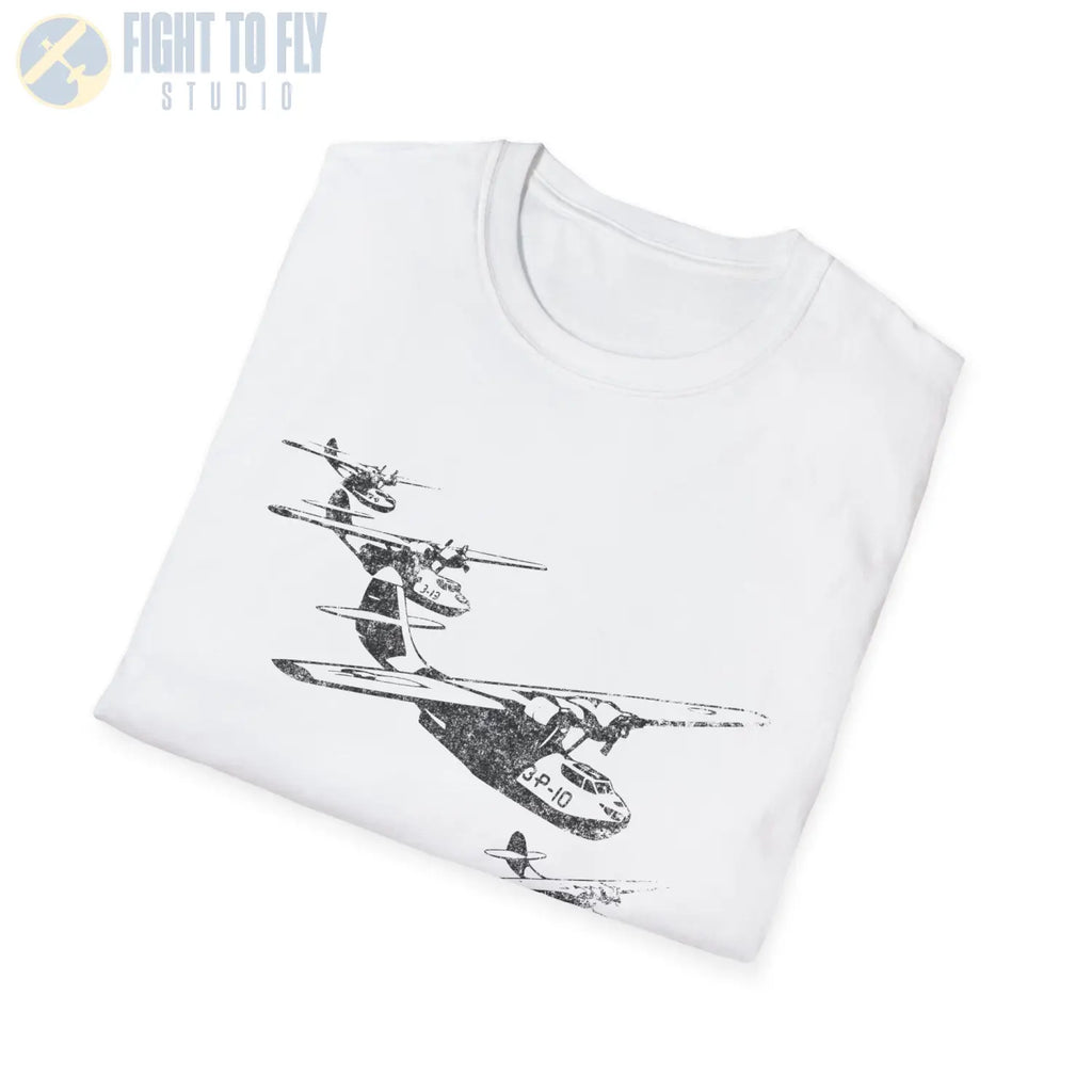 PBY Catalina “Wings Over Water” WWII Formation T-Shirt - Pilot gifts - warbird t-shirt