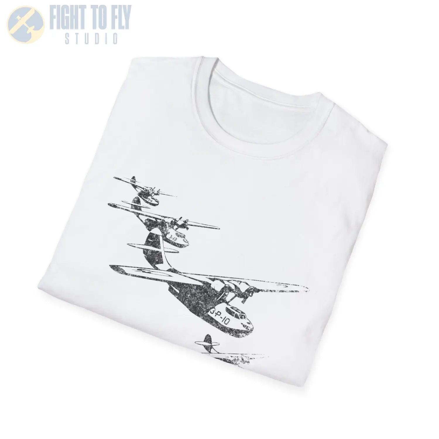 PBY Catalina “Wings Over Water” WWII Formation T-Shirt - Pilot gifts - warbird t-shirt